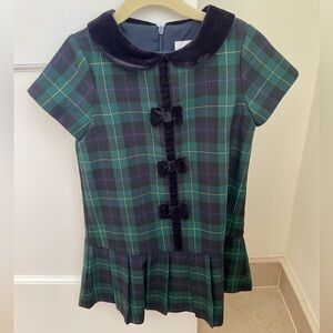 Florence Eiseman plaid holiday dress with velvet detail - Size 5